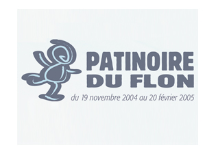 Communications création de l'identité visuelle et de la campagne presse de l'ouverture de "la Patinoire du Flon" à Lausanne