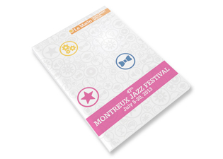 Edition présentation de la mise en page du supplément A4 "Montreux Jazz Festival"